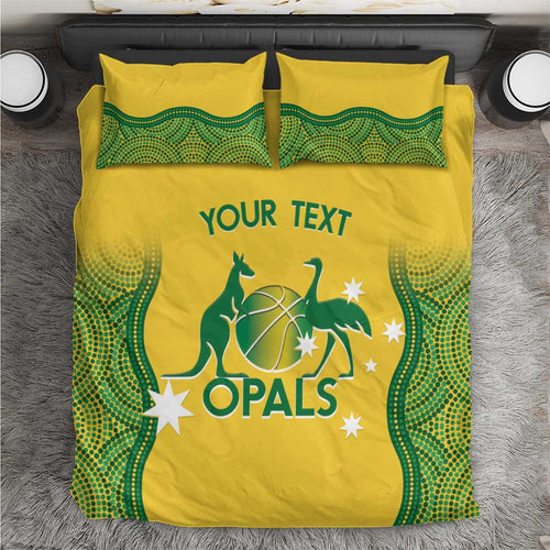 Custom Australia Opals Bedding Set Indigenous Art
