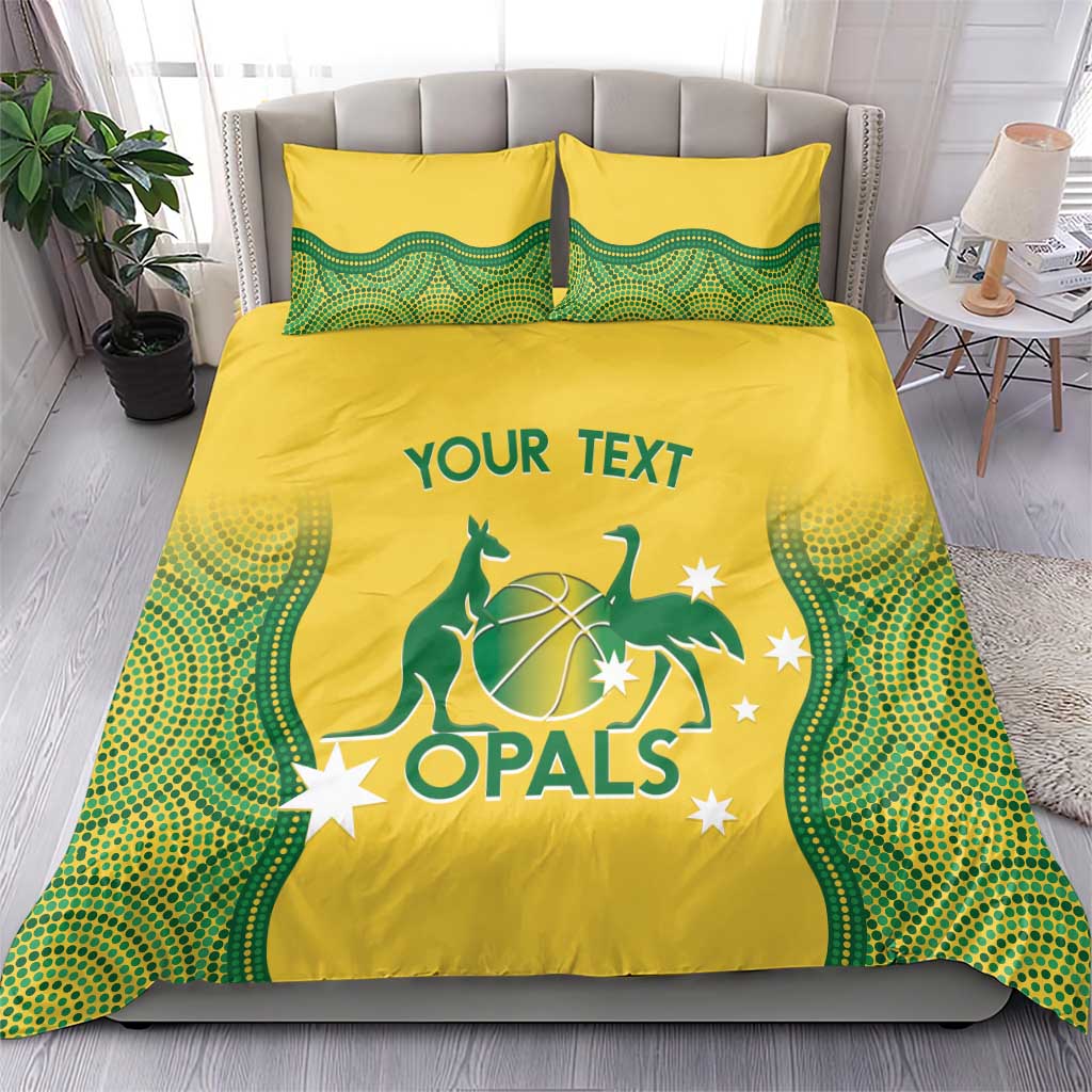 Custom Australia Opals Bedding Set Indigenous Art