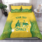 Custom Australia Opals Bedding Set Indigenous Art