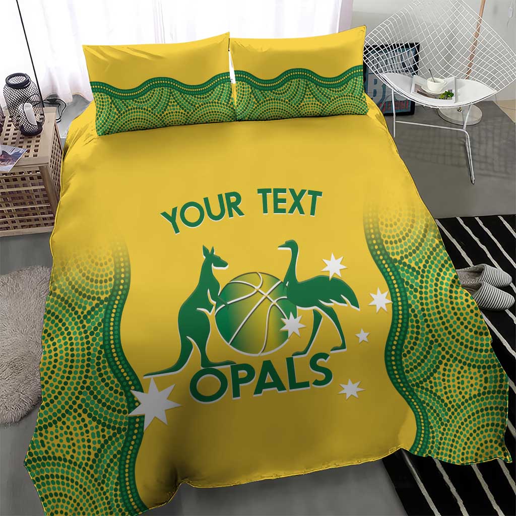 Custom Australia Opals Bedding Set Indigenous Art