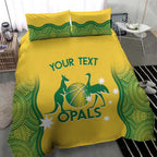 Custom Australia Opals Bedding Set Indigenous Art
