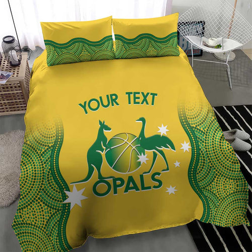 Custom Australia Opals Bedding Set Indigenous Art