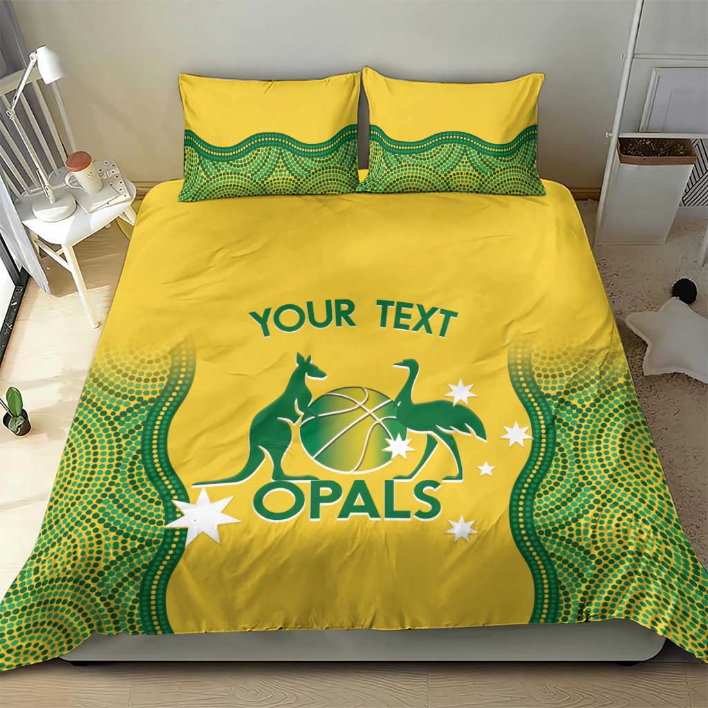 Custom Australia Opals Bedding Set Indigenous Art