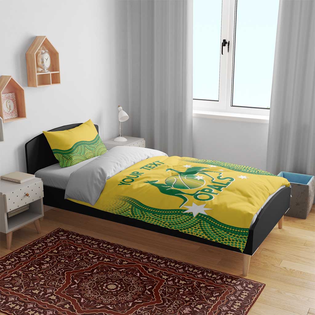Custom Australia Opals Bedding Set Indigenous Art