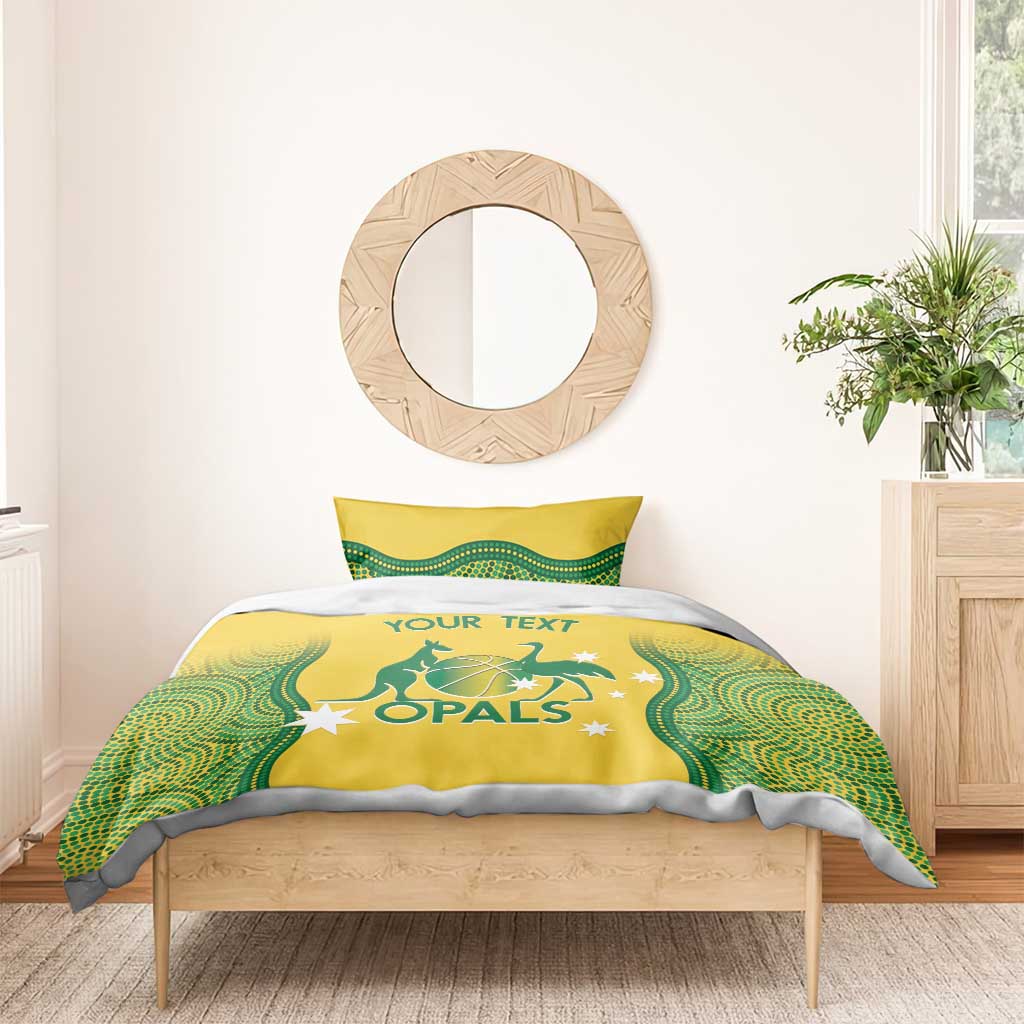 Custom Australia Opals Bedding Set Indigenous Art