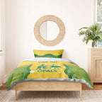 Custom Australia Opals Bedding Set Indigenous Art