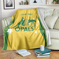 Custom Australia Opals Blanket Indigenous Art