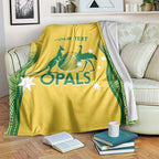 Custom Australia Opals Blanket Indigenous Art