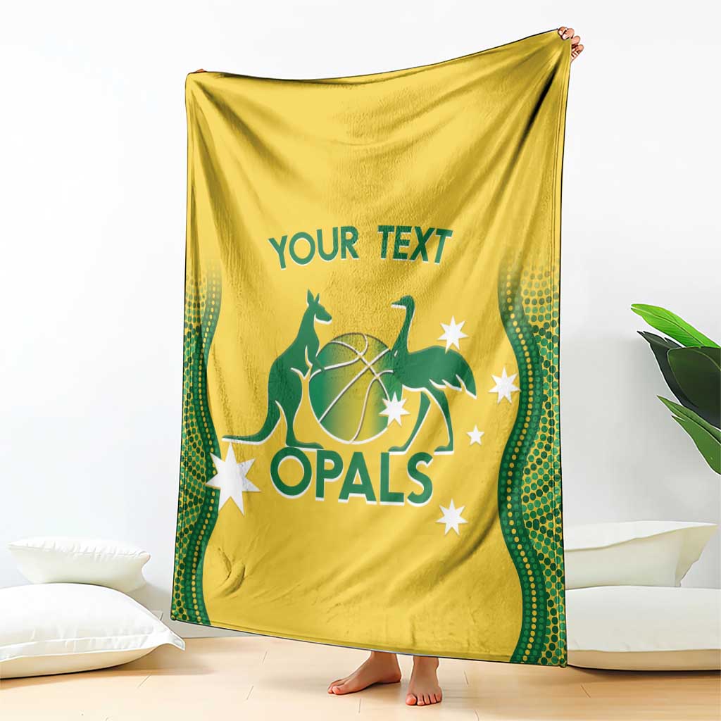 Custom Australia Opals Blanket Indigenous Art