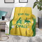Custom Australia Opals Blanket Indigenous Art