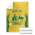 Custom Australia Opals Blanket Indigenous Art