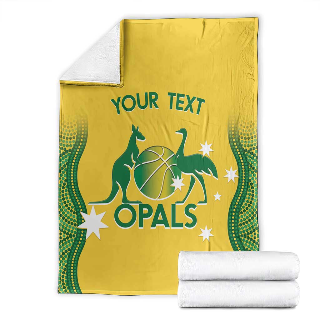 Custom Australia Opals Blanket Indigenous Art