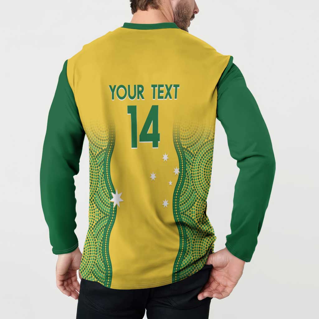 Custom Australia Opals Button Sweatshirt Indigenous Art