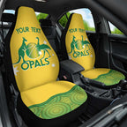 Custom Australia Opals Car Seat Cover Indigenous Art