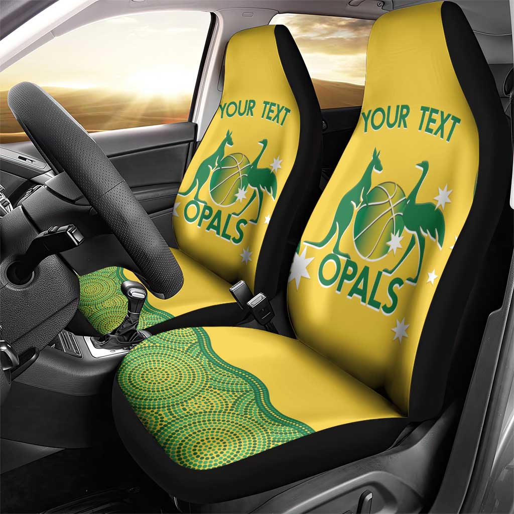 Custom Australia Opals Car Seat Cover Indigenous Art