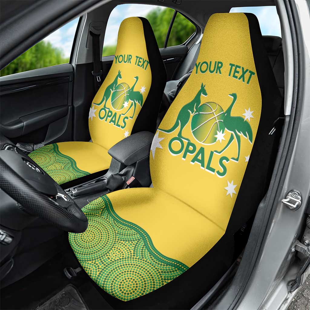 Custom Australia Opals Car Seat Cover Indigenous Art