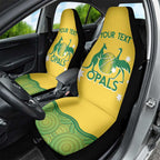 Custom Australia Opals Car Seat Cover Indigenous Art