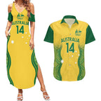 Custom Australia Opals Couples Matching Summer Maxi Dress and Hawaiian Shirt Indigenous Art