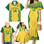 Custom Australia Opals Family Matching Mermaid Dress and Hawaiian Shirt Indigenous Art