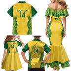 Custom Australia Opals Family Matching Mermaid Dress and Hawaiian Shirt Indigenous Art
