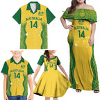 Custom Australia Opals Family Matching Off Shoulder Maxi Dress and Hawaiian Shirt Indigenous Art