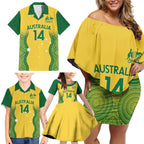 Custom Australia Opals Family Matching Off Shoulder Short Dress and Hawaiian Shirt Indigenous Art