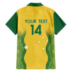 Custom Australia Opals Family Matching Short Sleeve Bodycon Dress and Hawaiian Shirt Indigenous Art