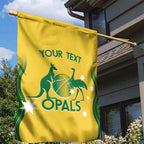 Custom Australia Opals Garden Flag Indigenous Art