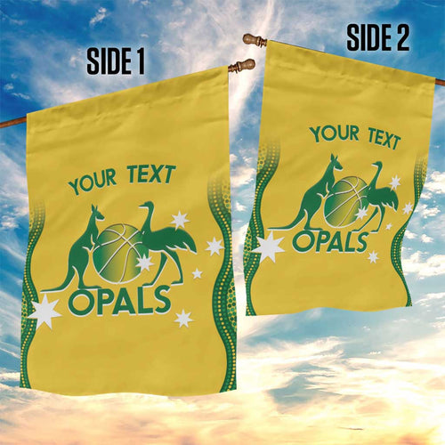 Custom Australia Opals Garden Flag Indigenous Art