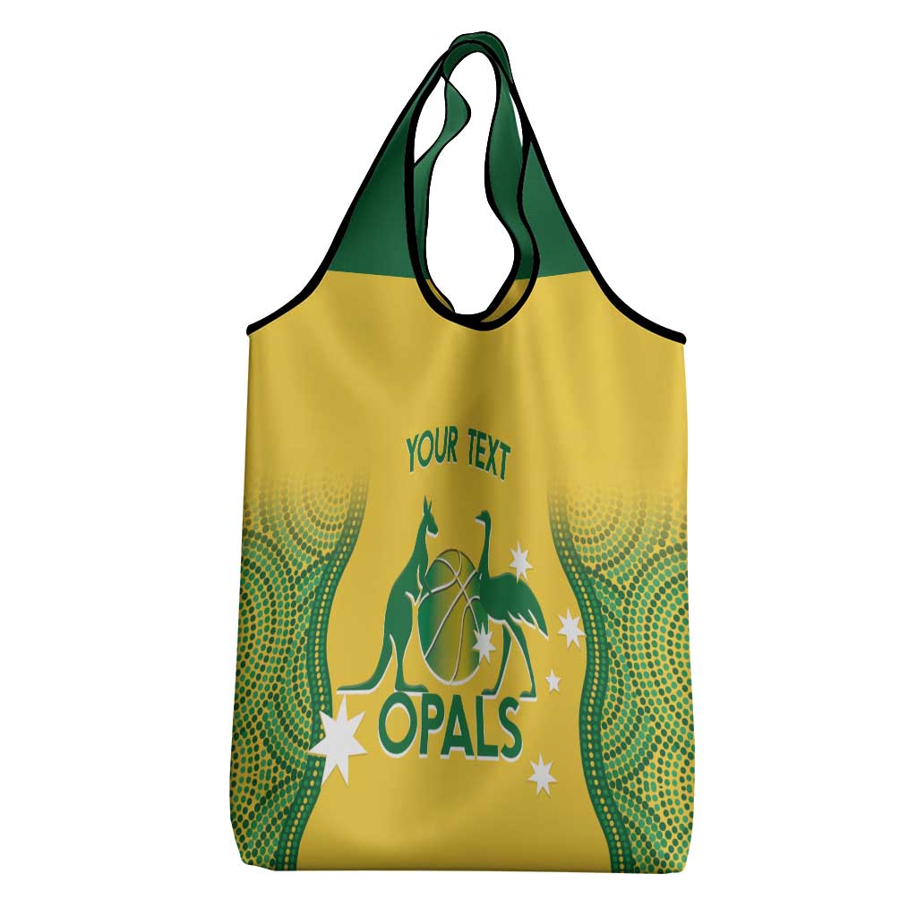 Custom Australia Opals Grocery Bag Indigenous Art