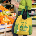 Custom Australia Opals Grocery Bag Indigenous Art