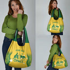 Custom Australia Opals Grocery Bag Indigenous Art