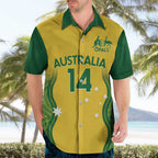 Custom Australia Opals Hawaiian Shirt Indigenous Art