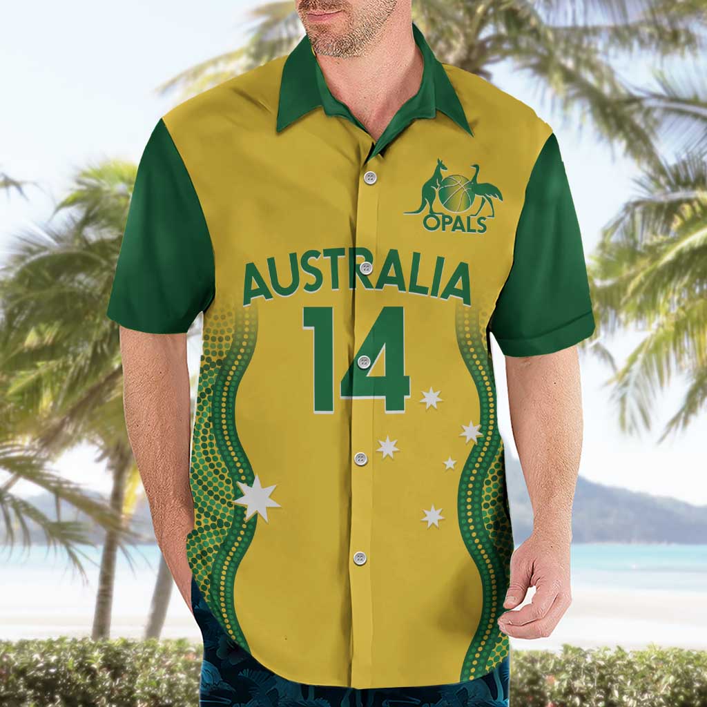 Custom Australia Opals Hawaiian Shirt Indigenous Art