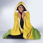 Custom Australia Opals Hooded Blanket Indigenous Art