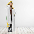 Custom Australia Opals Hooded Blanket Indigenous Art