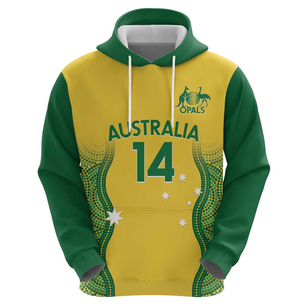 Custom Australia Opals Hoodie Indigenous Art