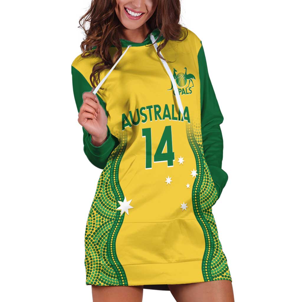 Custom Australia Opals Hoodie Dress Indigenous Art