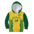 Custom Australia Opals Kid Hoodie Indigenous Art