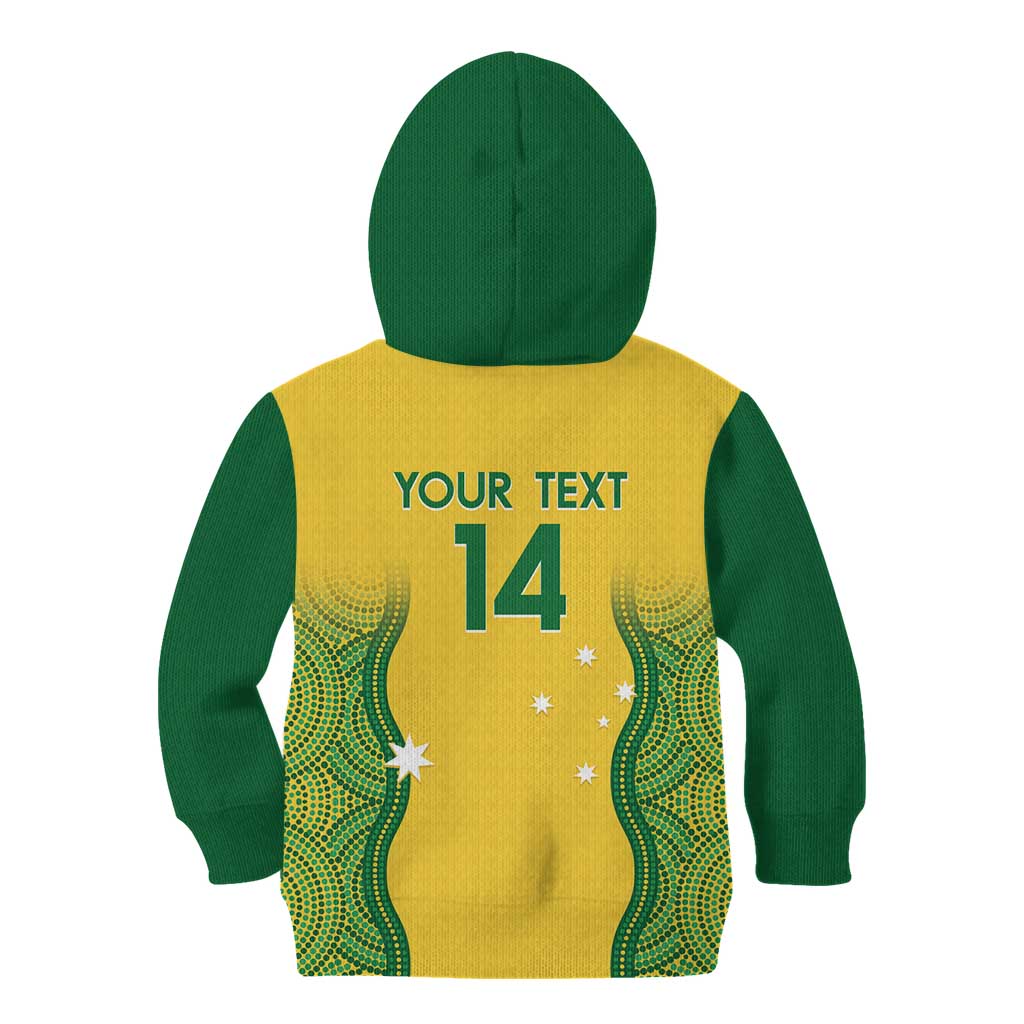 Custom Australia Opals Kid Hoodie Indigenous Art