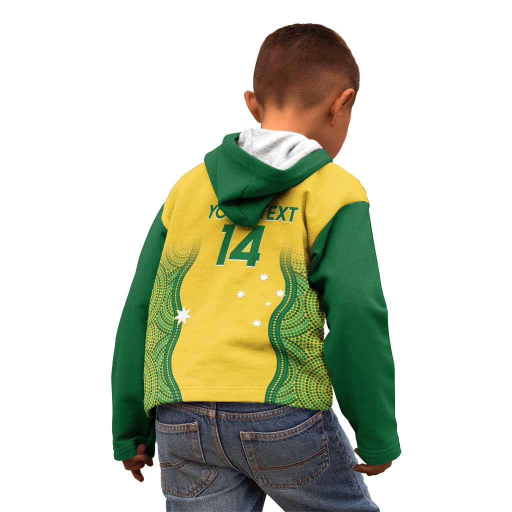 Custom Australia Opals Kid Hoodie Indigenous Art