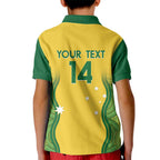 Custom Australia Opals Kid Polo Shirt Indigenous Art