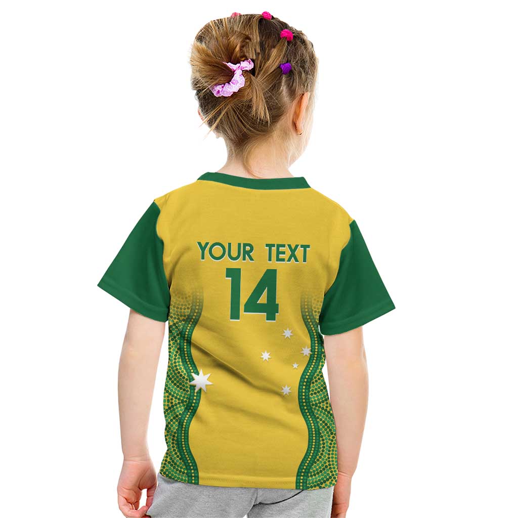 Custom Australia Opals Kid T Shirt Indigenous Art