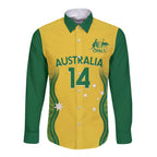 Custom Australia Opals Long Sleeve Button Shirt Indigenous Art