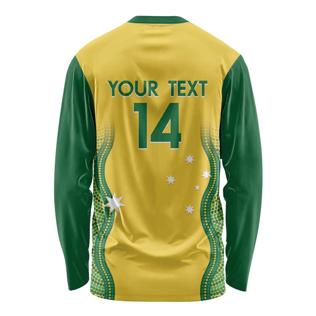 Custom Australia Opals Long Sleeve Shirt Indigenous Art