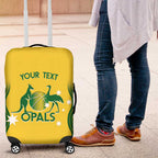 Custom Australia Opals Luggage Cover Indigenous Art