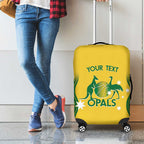 Custom Australia Opals Luggage Cover Indigenous Art