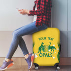 Custom Australia Opals Luggage Cover Indigenous Art