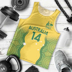 Custom Australia Opals Men Tank Top Indigenous Art