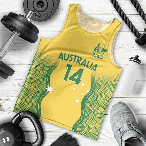 Custom Australia Opals Men Tank Top Indigenous Art